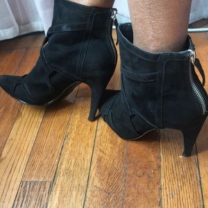 Zara Suede Strappy Detail Boots